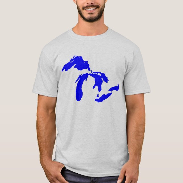 Camiseta Gráfico del logotipo de Great Lakes de los hombres (Anverso)