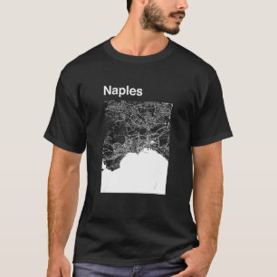 Camiseta Gráfico del mapa clásico de la ciudad de Nápoles I