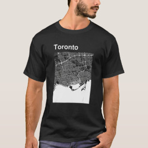 Camiseta Gráfico del mapa clásico de la ciudad de Toronto C