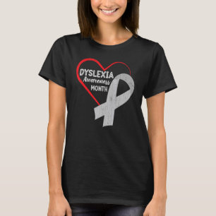 Camiseta Gráfico del Mes de Concienciación sobre Dislexia