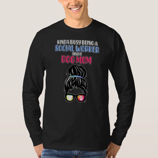 Camiseta Gráfico Del Mes De Trabajo Social De Trabajadora S (Anverso)
