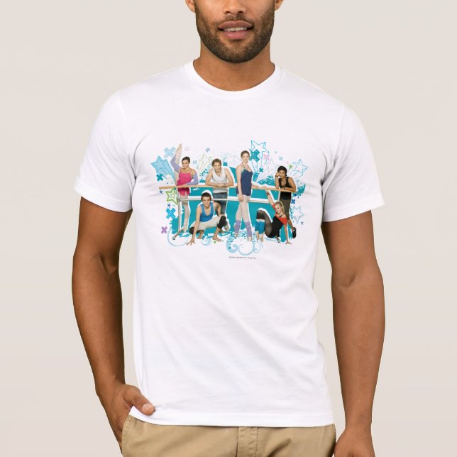 Camiseta Gráfico del molde de la academia de la danza (Anverso)