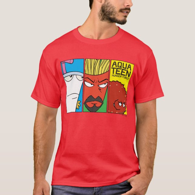 Camiseta Gráfico del panel de caracteres de la fuerza de ha (Anverso)