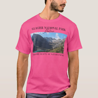 Camiseta Gráfico del Parque Nacional del Glaciar Senderismo