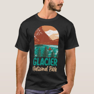 Camiseta Gráfico del Parque Nacional Glaciar Vintage