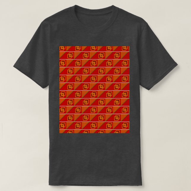 Camiseta Gráfico del patrón de África de Kente 5 (Diseño del anverso)