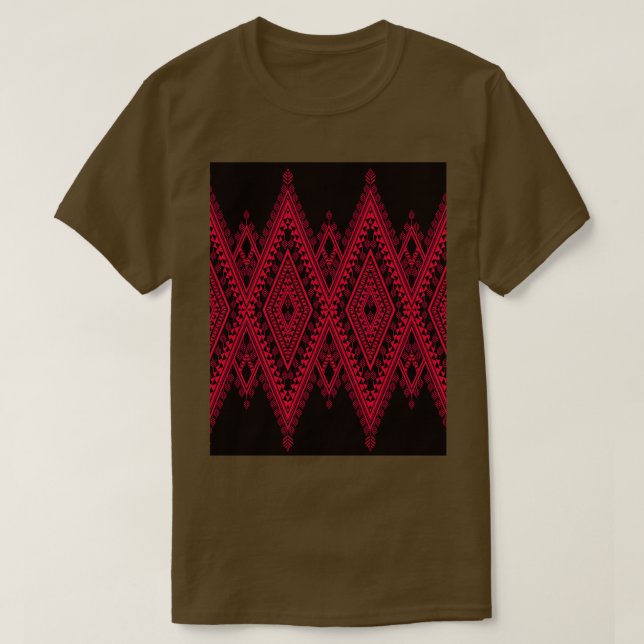 Camiseta Gráfico del patrón étnico africano (Diseño del anverso)