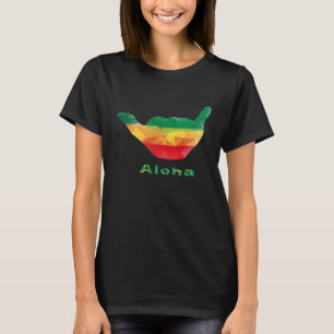 Camiseta Gráfico del polígono Shaka Rasta Aloha