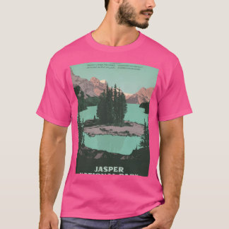 Camiseta Gráfico del Poster del Parque Nacional Jasper