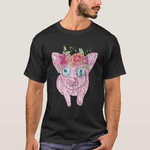 Camiseta Gráfico del propietario de Hippie Pig Guinea