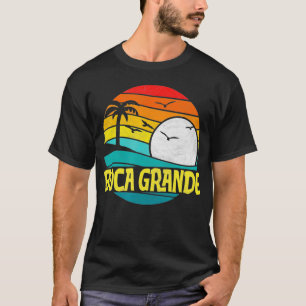 Camiseta Gráfico del Retro Boca Grande Beach Sun Surf 80