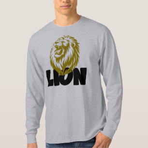 Camiseta Gráfico del Rugido del León Majestuoso