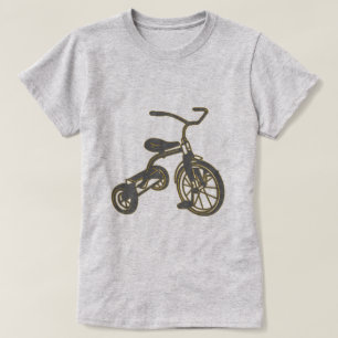Camiseta Gráfico del triciclo de niños