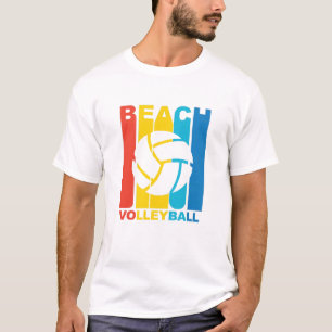 Camiseta Gráfico del voleibol de playa del vintage