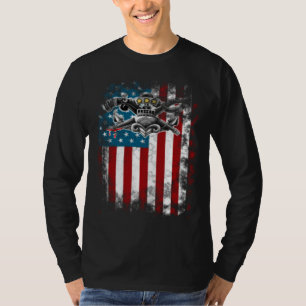 Camiseta Gráfico delantero y trasero SWCC DBG OLD GLORY
