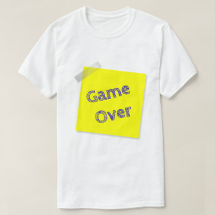 Camiseta Gráfico divertido de Game Over para jugadores