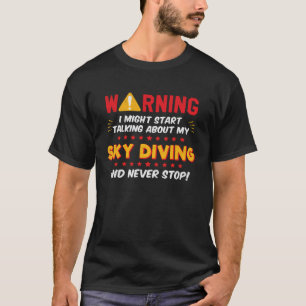 Camiseta Gráfico divertido de paracaidismo con broma