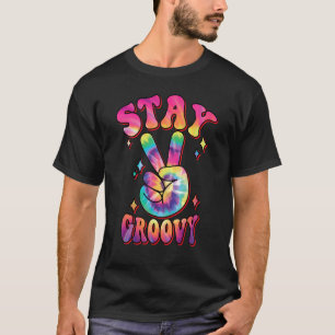 Camiseta Gráfico divertido retro Stay Groovy