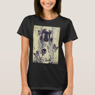 Camiseta Gráfico emo punk para mujeres verano gráfico cráne