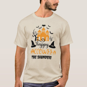 Camiseta Gráfico feliz Personalizado de Halloween