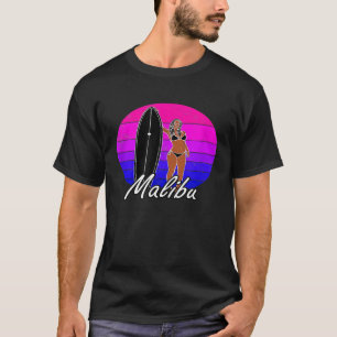 Camiseta Gráfico femenino de ropa de surf en surf de Malibu