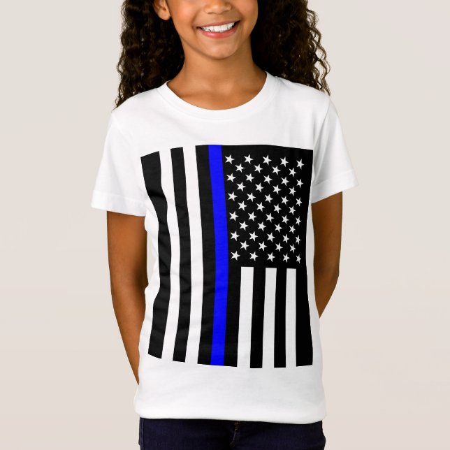 Camiseta Gráfico fino americano de Blue Line (Anverso)