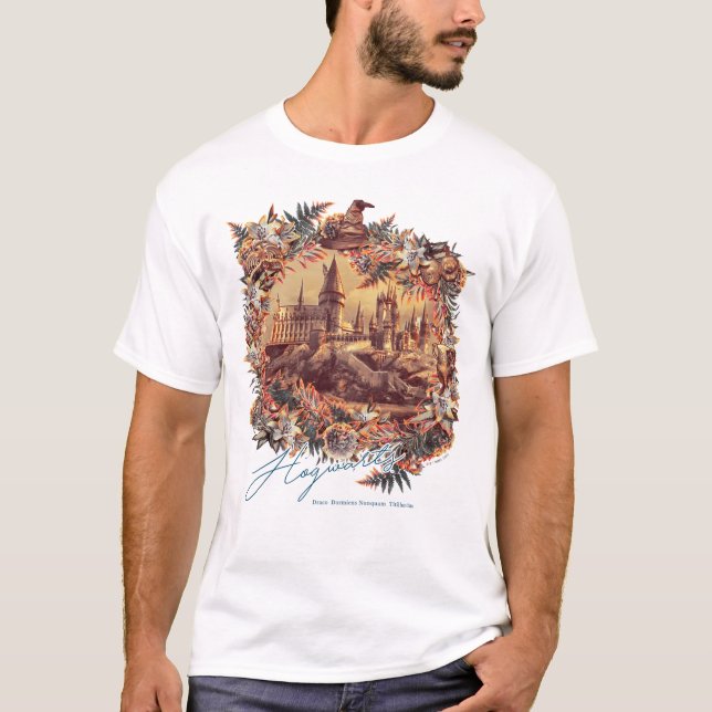 Camiseta Gráfico floral HOGWARTS™ CASTLE (Anverso)