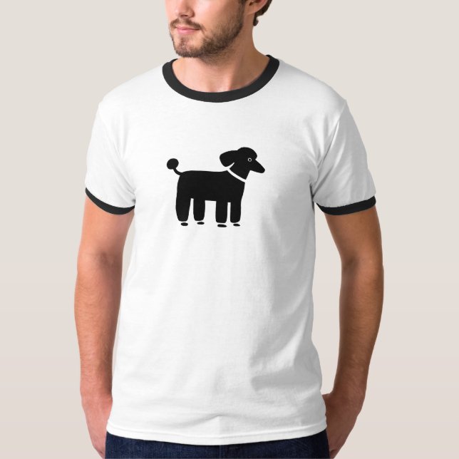 Camiseta Gráfico fresco negro del perro del diseño el | del (Anverso)