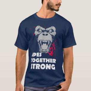 Camiseta Gráfico fuerte de Apes Together para fans de Ape