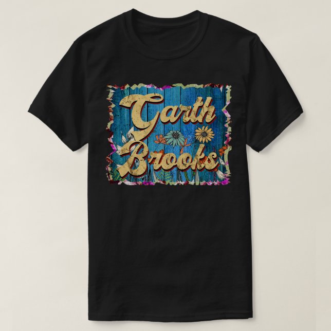 Camiseta Gráfico Garth Name Flowers Brooks Limited Edition (Diseño del anverso)