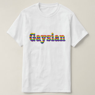 Camiseta Gráfico gaysiano