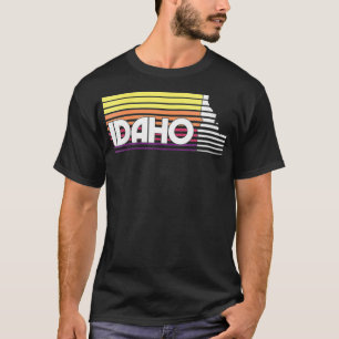 Camiseta Gráfico Idaho retro vintage de estilo clásico feme
