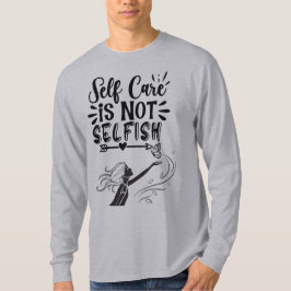 Camiseta Gráfico Inspirador "El autocuidado no es egoísta"