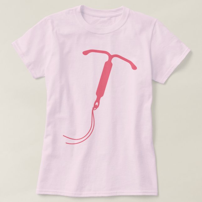 Camiseta Gráfico IUD rosa (Diseño del anverso)