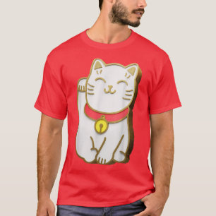Camiseta Gráfico japonés del gato japonés kawaii afortunado