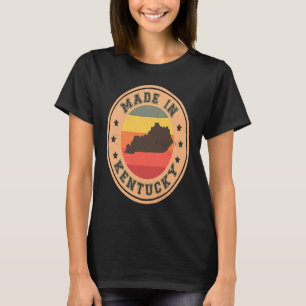 Camiseta Gráfico Kentucky Estampado Retro Huelga del Mapa E
