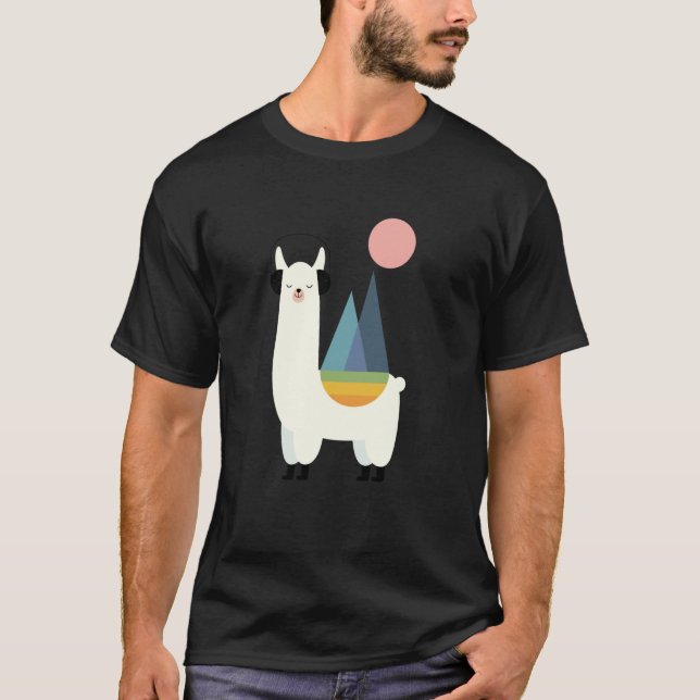 Camiseta Gráfico Llamazing de Andy Westface sin rosca (Anverso)