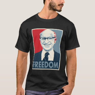 Camiseta Gráfico Milton Retro Friedman