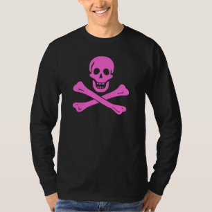 Camiseta Gráfico moderno de calavera y huesos cruzados de c
