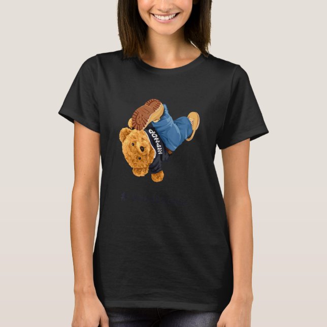 Camiseta Gráfico musical de Guay Teddy Bear Breakdance y Hi (Anverso)