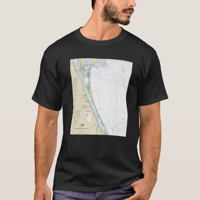 Camiseta Gráfico Náutico - Áreas Cabo Cañaveral Y Meridiona (Anverso)