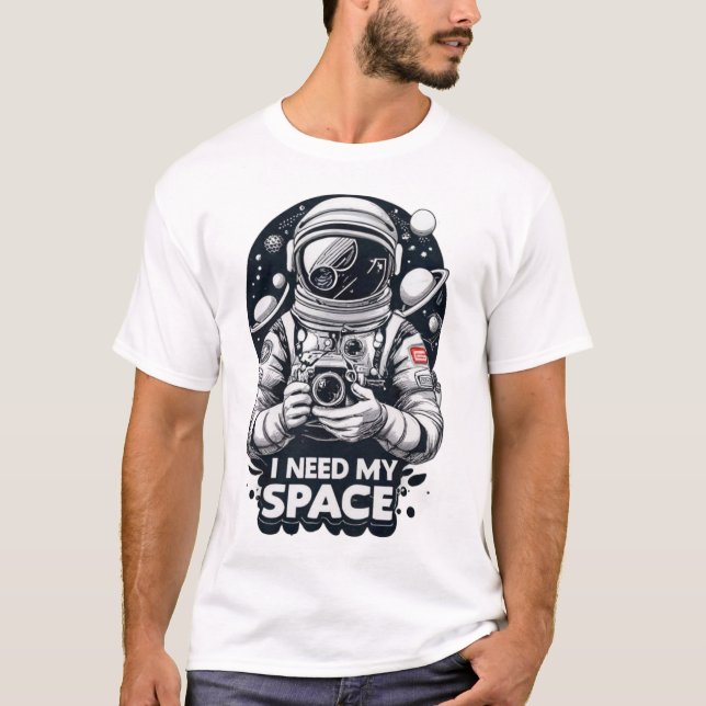 Camiseta Gráfico "Necesito mi espacio" (Anverso)