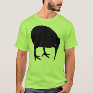 Camiseta Gráfico negro del pájaro del kiwi