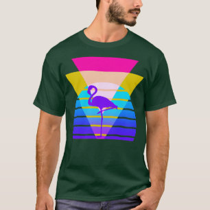Camiseta Gráfico nostálgico flamenco de los años 80