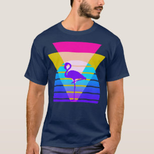 Camiseta Gráfico nostálgico flamenco de los años 80