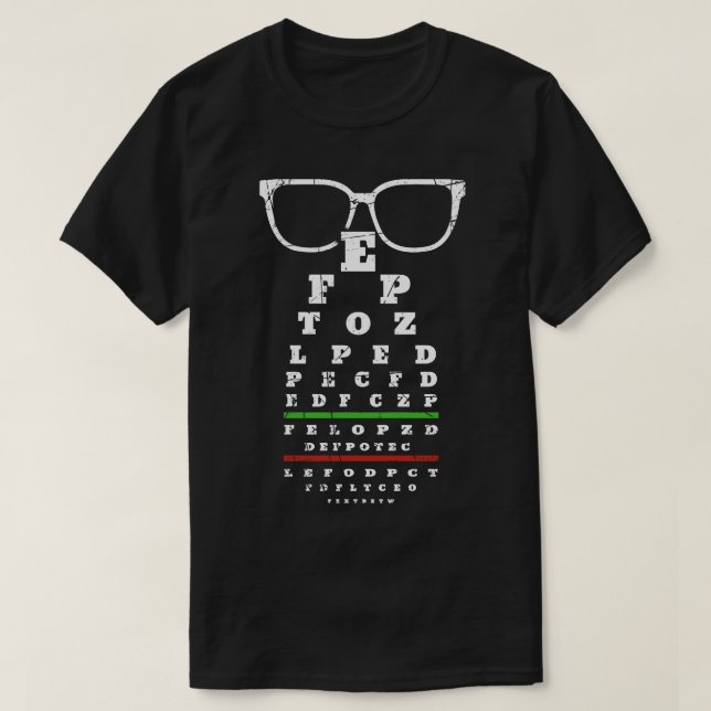 Camiseta Gráfico ocular óptico (Diseño del anverso)