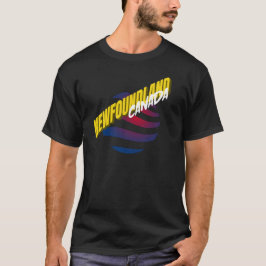Camiseta Gráfico ondulado de colores de bandera de Canadá e