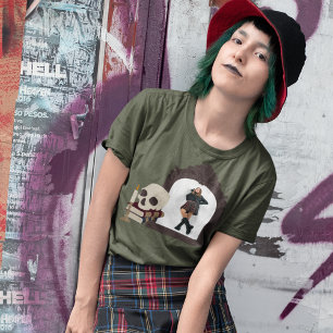 Camiseta Gráfico oscuro de la academia con foto