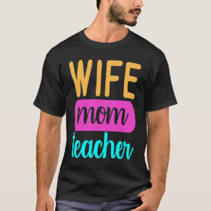 Camiseta Gráfico para mamá ama de colegio en casa