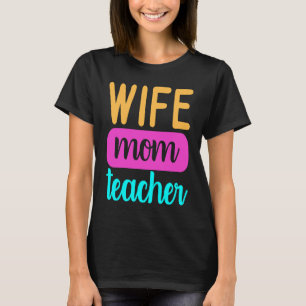 Camiseta Gráfico para mamá ama de colegio en casa